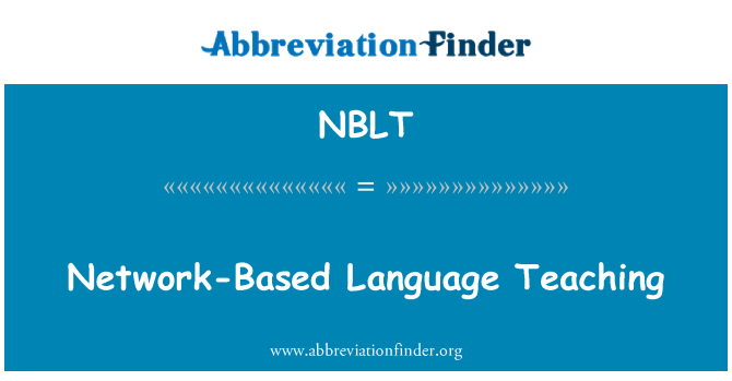 NBLT: Tīklā balstītu valodu mācīšana