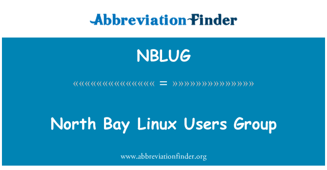NBLUG: North Bay Linux lietotāju grupai