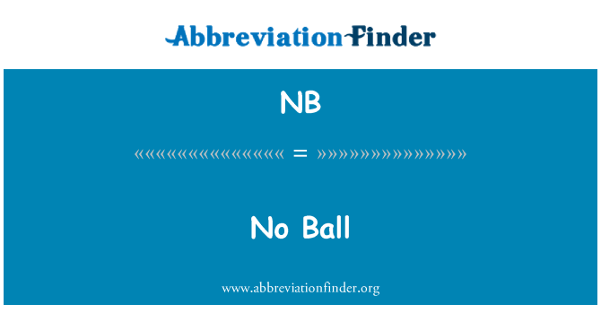 NB: No Ball