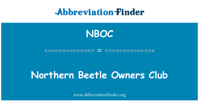 NBOC: Northern Beetle Owners' Club