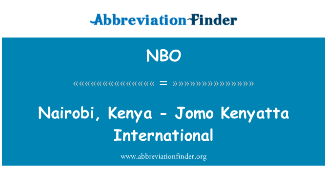 NBO: Nairobi, Kenya - Jomo Kenyatta International