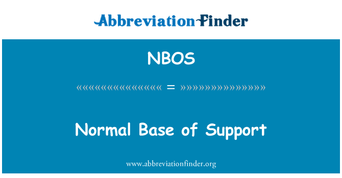 NBOS: Normale Base voor ondersteuning