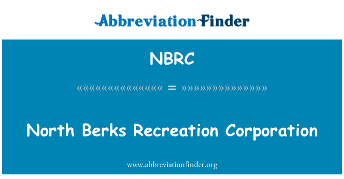 NBRC: Severní Berks rekreace Corporation