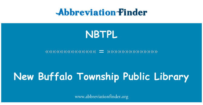NBTPL: Nová knihovna Buffalo Township