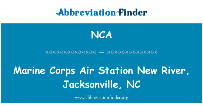 NCA: Marine Corps Air Station uue jõe, Jacksonville, NC
