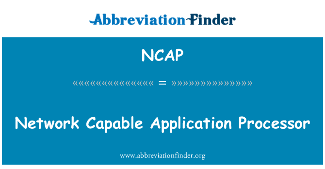 NCAP: Network Capable Application Processor