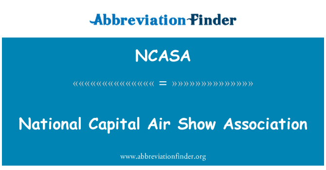 NCASA: Associação de Show aéreo de Capital Nacional