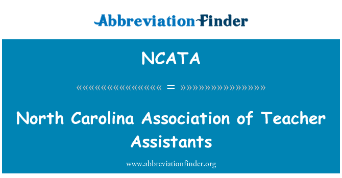 NCATA: North Carolina Verband der Lehrer Assistants