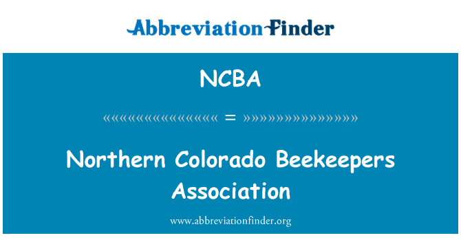 NCBA: Northern Colorado Imker Verein