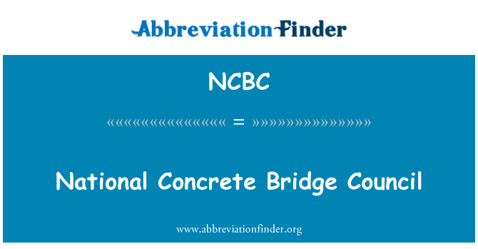 NCBC: Rada národného betónu Bridge