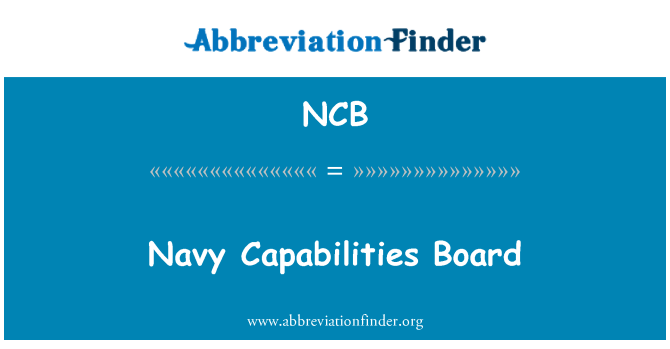 NCB: Navy Capabilities Board