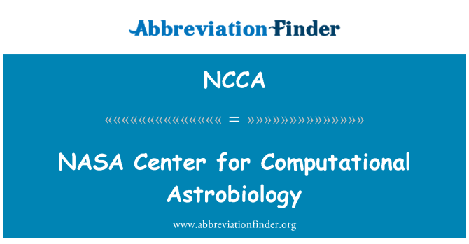 NCCA: NASA Center for Computational Astrobiologie