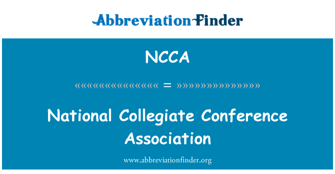 NCCA: National Collegiate konference Asociace