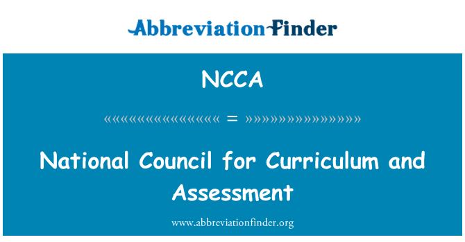 NCCA: 國家課程和評估理事會