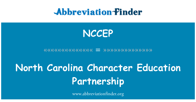 NCCEP: Partneriaeth addysg cymeriad Gogledd Carolina