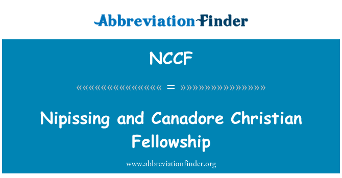NCCF: Nipissing और Canadore क्रिश्चियन फेलोशिप