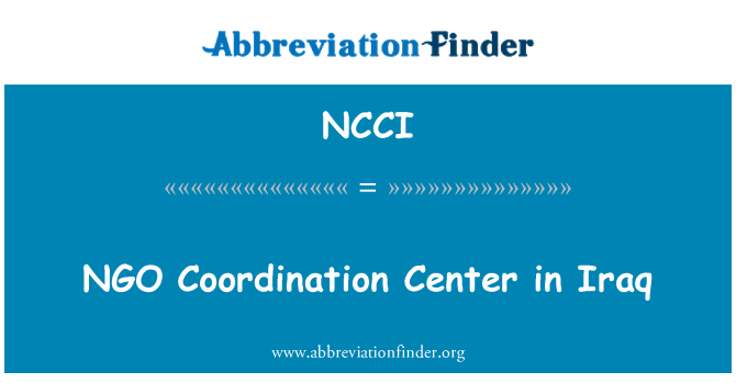 NCCI: ONG ap travay byen ansanm sant an Irak