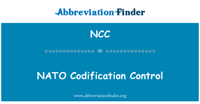 NCC: NATO kodlandırma denetimi