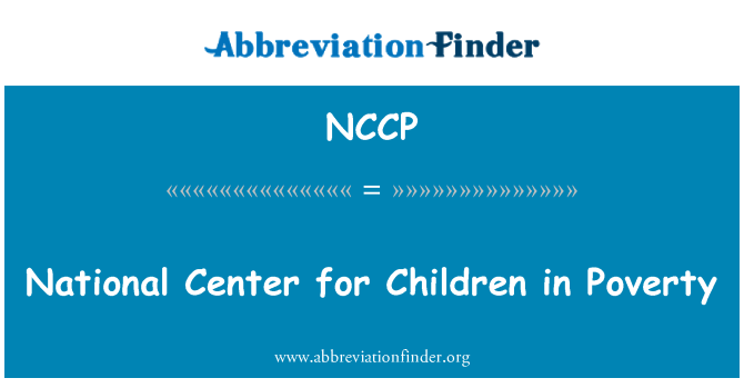 NCCP: Centro Nacional para niños en situación de pobreza