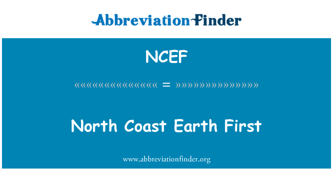 NCEF: Costa norte da terra primeiro