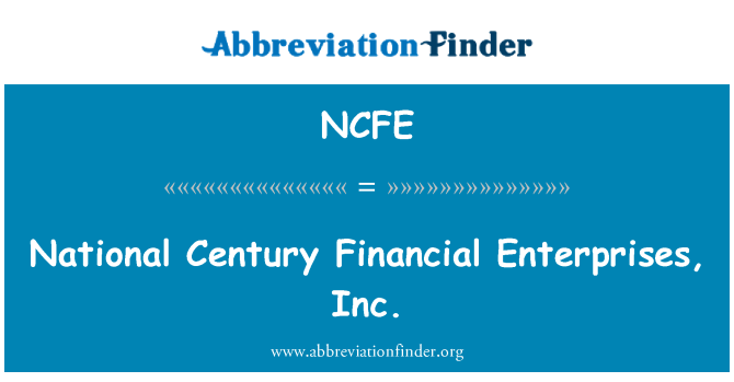 NCFE: Syèk nasyonal finansye antrepwiz, Inc.