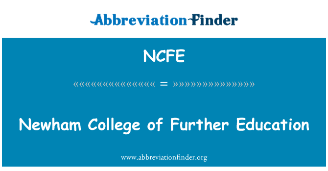 NCFE: Newham College ta ' l-edukazzjoni