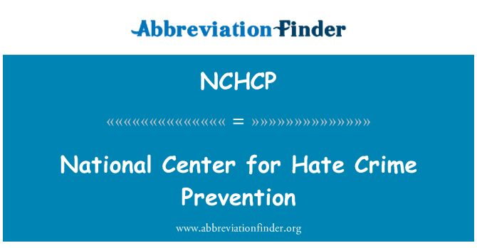 NCHCP: המרכז הלאומי למניעת פשע שנאה