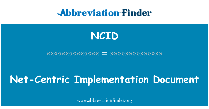 NCID: Net-Centric izvajanje dokumenta