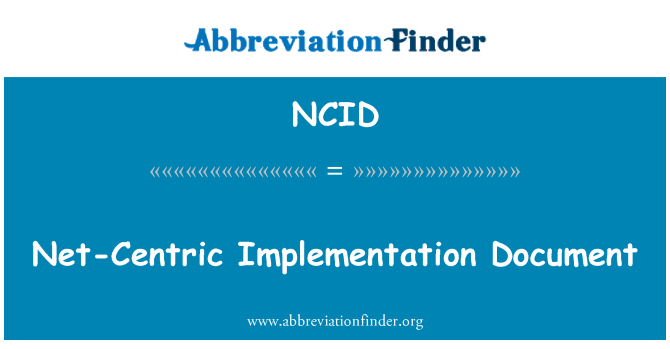 NCID: Netto-Centric uitvoering Document