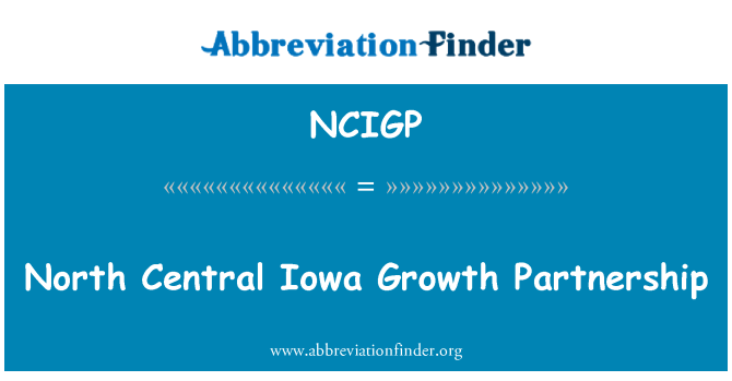 NCIGP: Nord Zentral Iowa Wachstum Partnerschaft