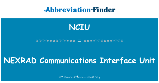 NCIU: TREDIMENSIONELLE kommunikation Interface enhed