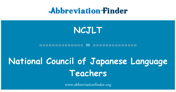 NCJLT: Nationale Raad van Japanse taalleraren