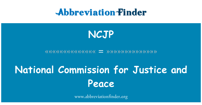 NCJP: Национална комисия за справедливост и мир