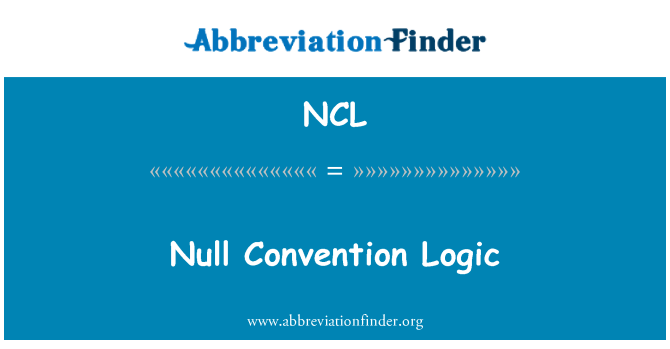 NCL: Null コンベンション ロジック