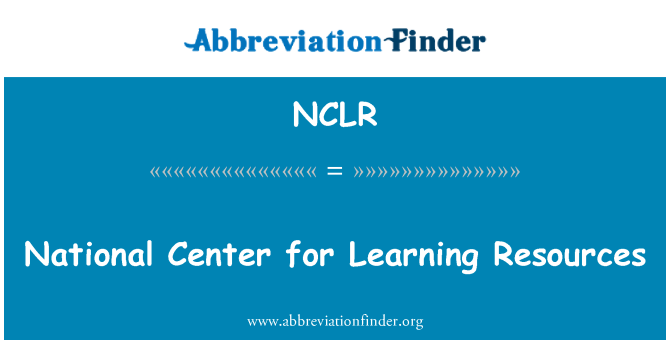 NCLR: 國家學習資源中心