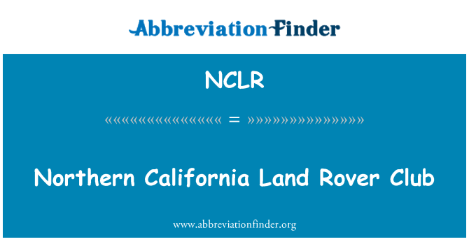 NCLR: Norra Kalifornien Land Rover Club