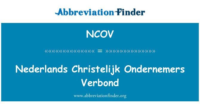 NCOV: Nederlands Christelijk Ondernemers Verbond