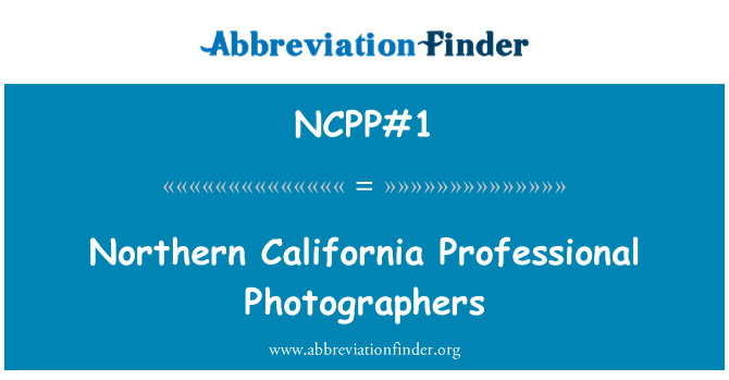 NCPP#1: Професійних фотографів Північної Каліфорнії