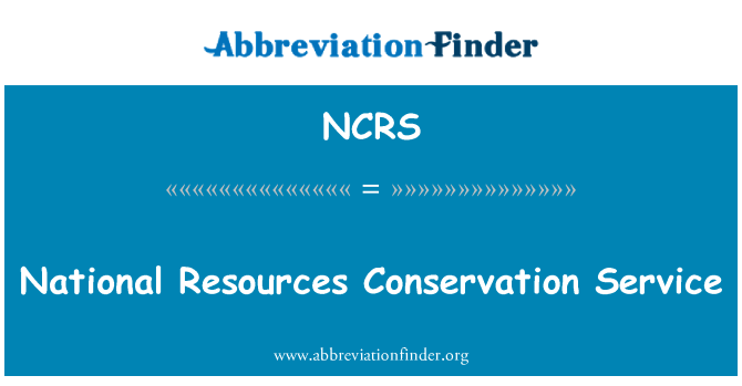 NCRS: Служба охраны национальных ресурсов