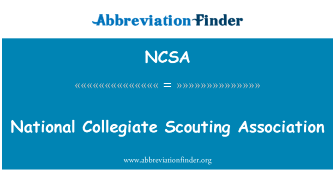 NCSA: National Collegiate speideren Association