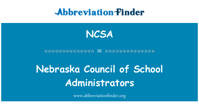 NCSA: Nebraska råd skoleledere
