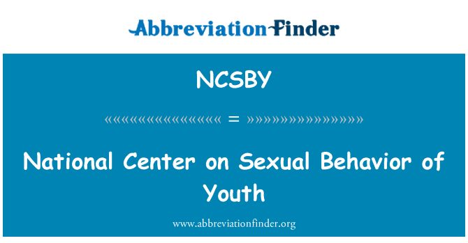 NCSBY: Národní centrum pro sexuální chování mládeže