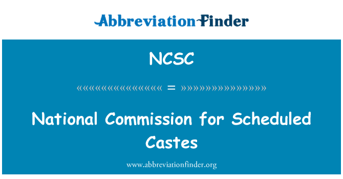 NCSC: המועצה הלאומית הקאסטות מתוזמנת