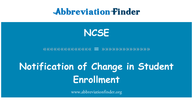 NCSE: Notifika tal-bidla fil-Student Enrollment