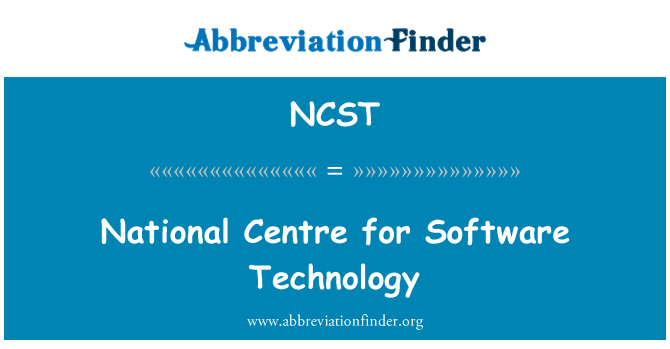 NCST: National Centre for Software Technology