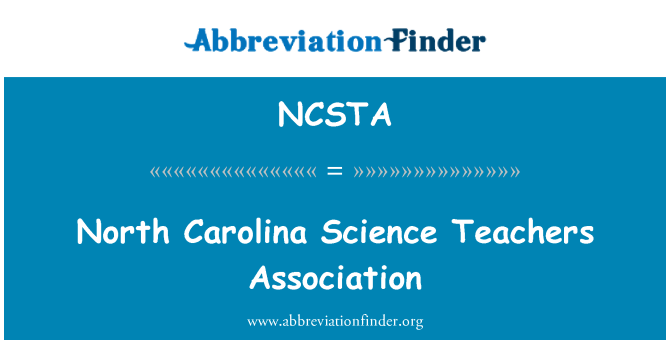 NCSTA: North Carolina Science Teachers Association