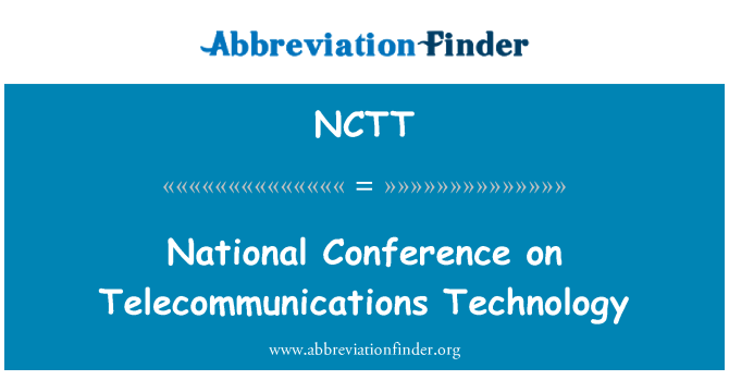 NCTT: Nationale conferentie over telecommunicatietechnologie