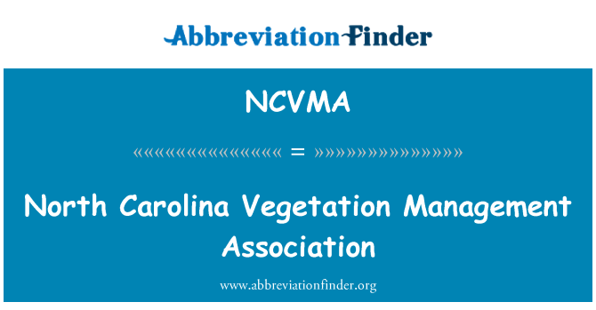 NCVMA: North Carolina veģetācijas Management Association