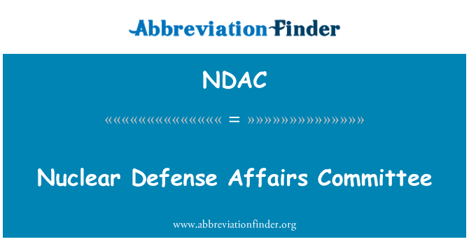 NDAC: Επιτροπή θεμάτων πυρηνικής άμυνας