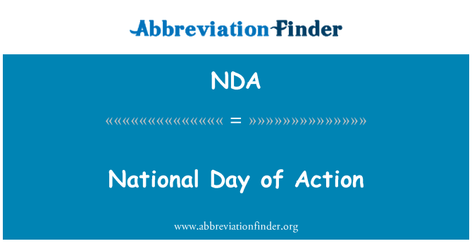 NDA: National Day of Action